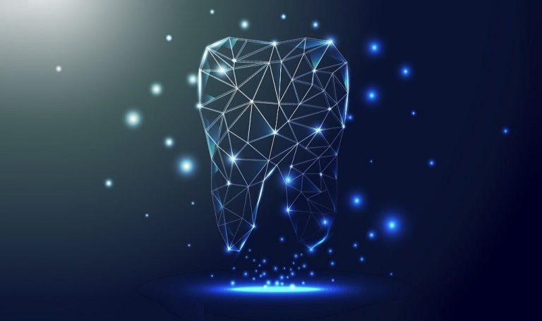 Dijital Diş Hekimliğinde Kullanılan 3D Tarayıcı Ve Bilgisayar Ekranında Diş Tasarımı.